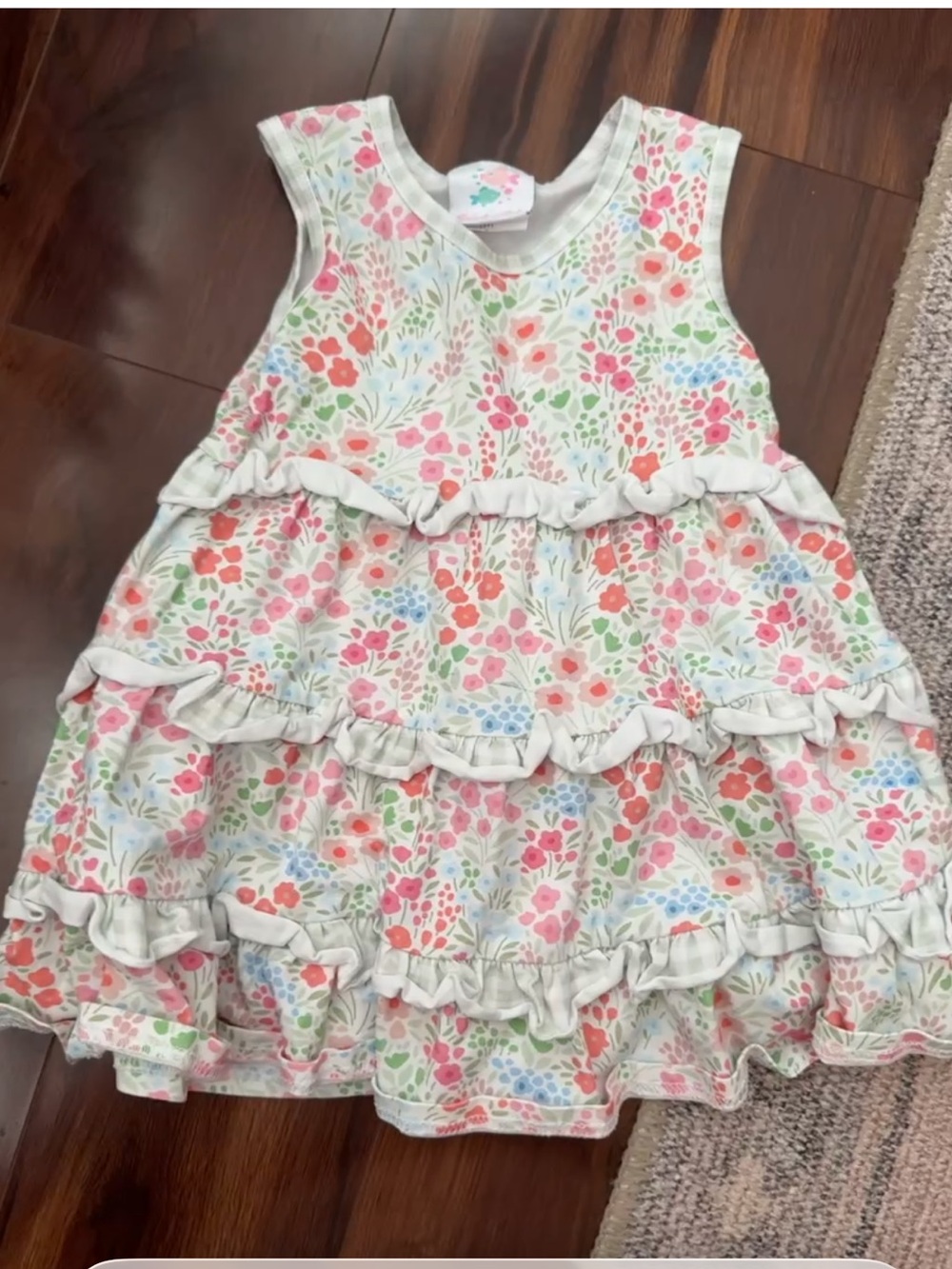 Stitchy Fish ruffle dress